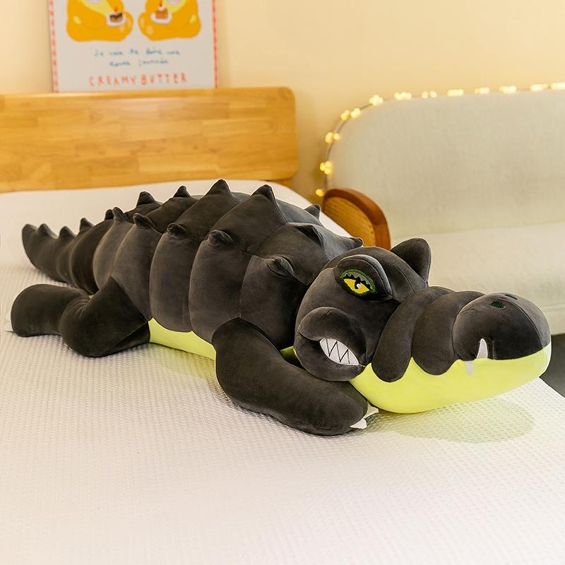 Realistic Long Crocodile Plush Toy, Soft PP Cotton Stuffed Animal for Cuddling & Decoration, Birthday Gift Halloween Home Decor