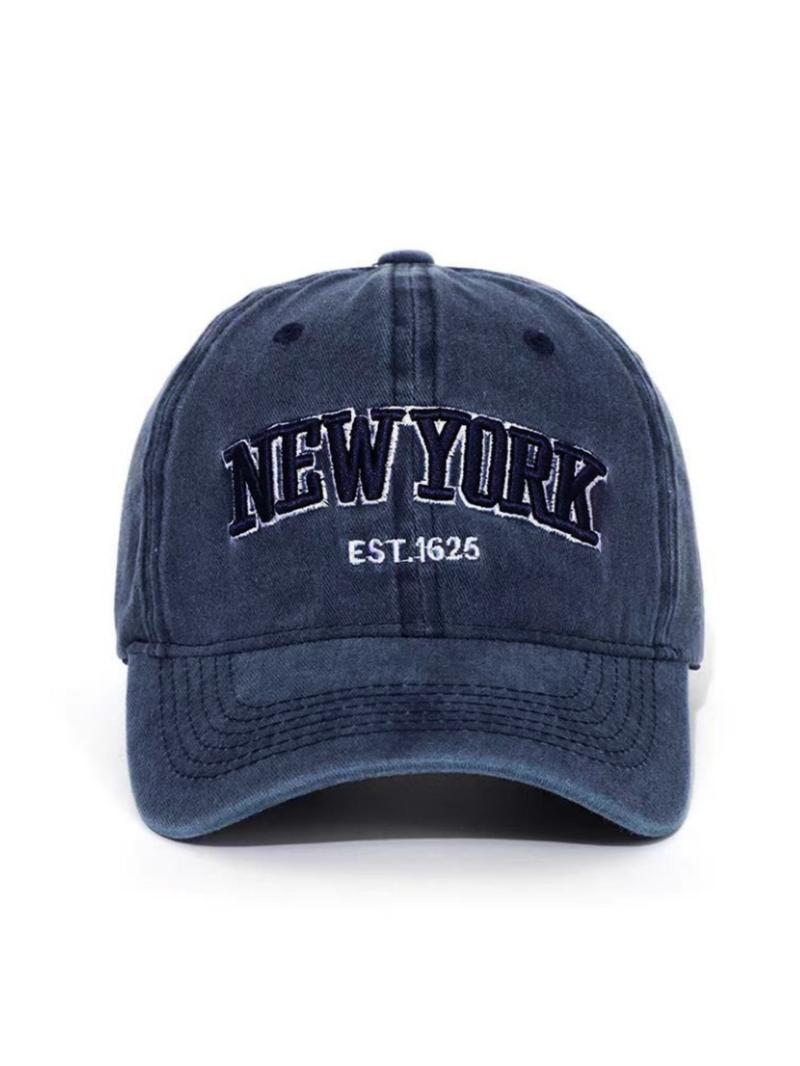 New York Embroidery Baseball Cap, Casual Outdoor Sports Hat for Men & Women, Vintage All-match Sun Hat for Daily Wear