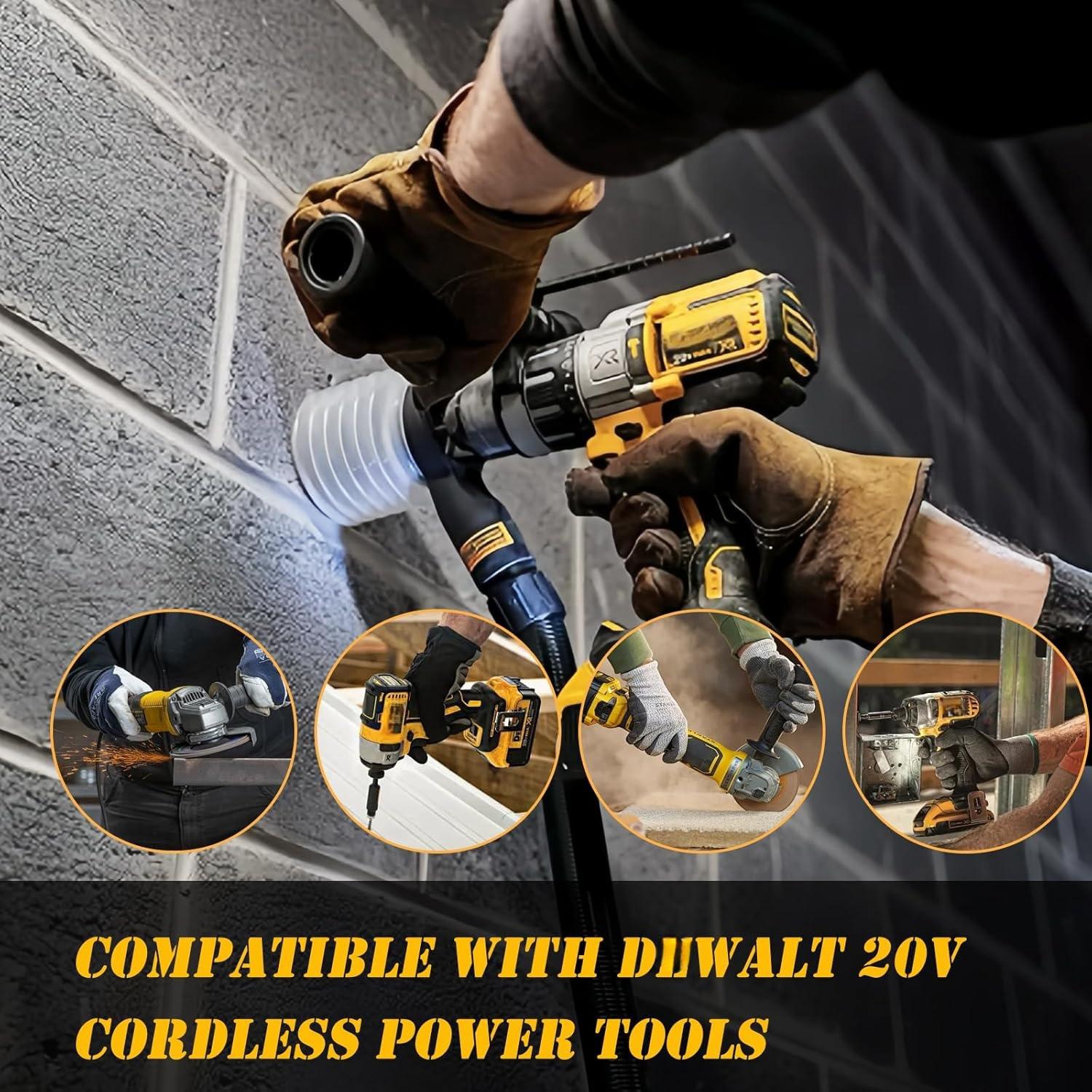 Upgraded 4-Pack 20V 8.0Ah Lithium Ion Batteries for De-walt 20 Volt Max XR Tools DCB200 DCB201 DCB203 DCB204 DCB206 DCB207 High Capacity Long-lasting Power