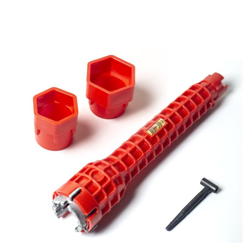 8-In-1 Basin Nut Wrench, Faucet and Sink Installation Tool, Multi-Functional Wrench, Essential Plumbing Tool, Easy-To-Use Design