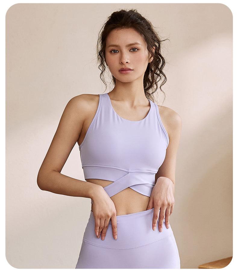 Women's sports bra 2026 summer new high-intensity yoga wear outdoor sports Pilates tank top