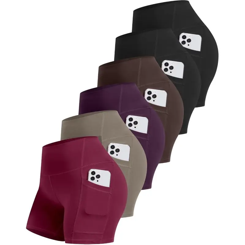 6 Packs - Black/Black/Brown/Purple/Khaki