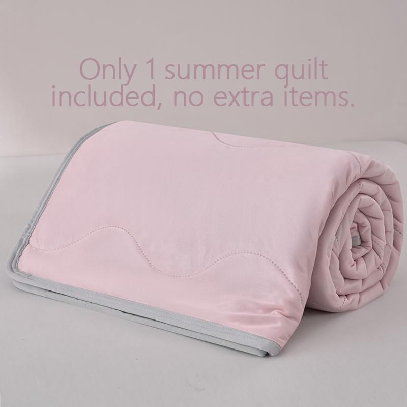 Double-Sided Cooling Summer Blanket, Soft Lightweight Quilted Design, Breathable Fabric for Hot Weather, Multi-Color Options, All-Season Use