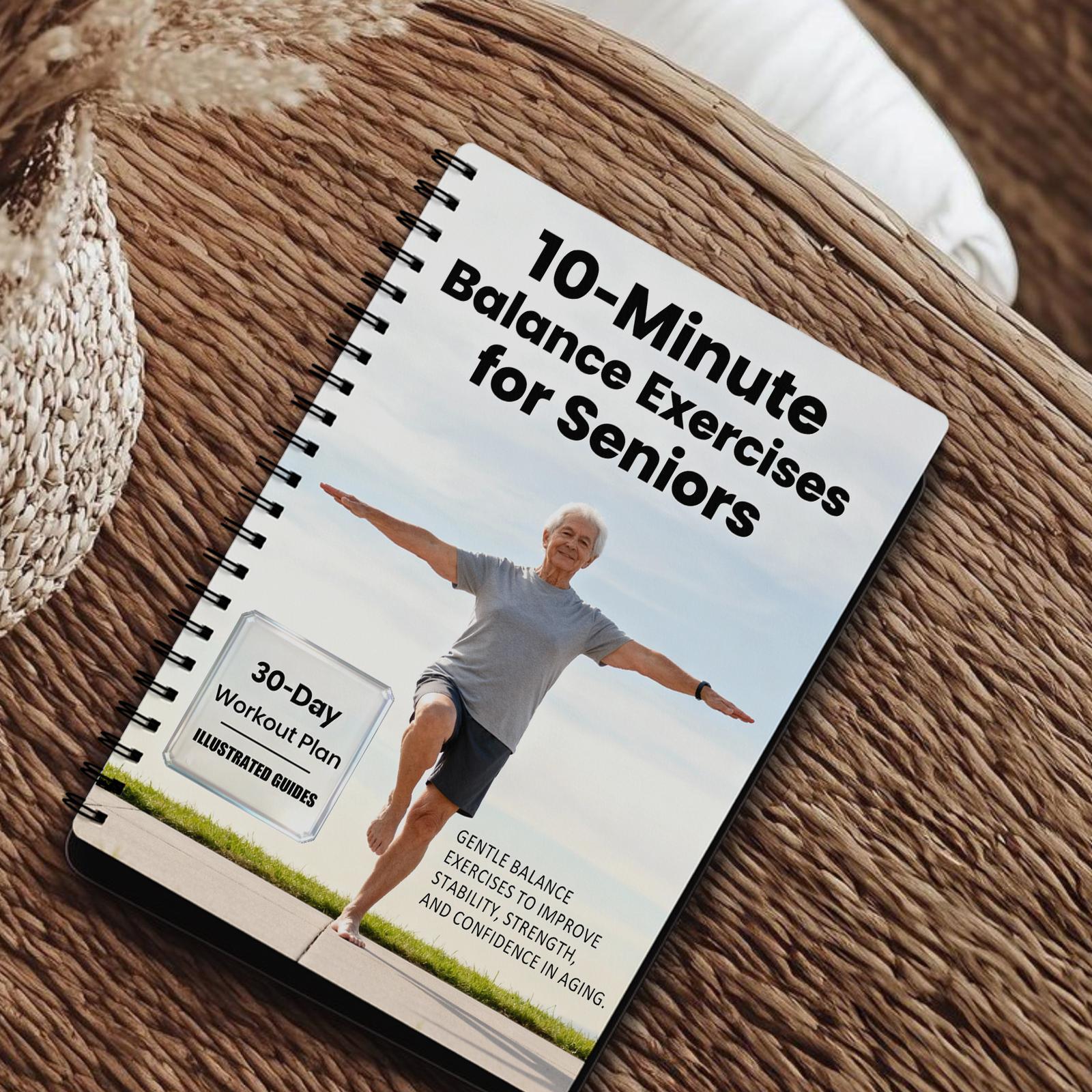 Gentle 6-minute daily exercise to boost home stability, mobility and self-confidence for the elderly | the elderly and beginner's anti-fall guide Guided Journal Workbook Journal