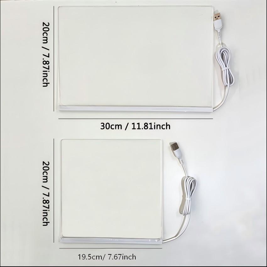 Acrylic LED Note Board, 7 Color Pens, Magic LED Writing Board, Advertise Memo Display Stand, Drawing Sketch Pad, J-95 Model