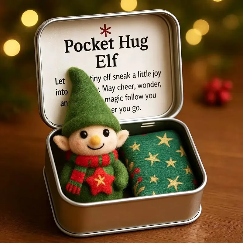 Fashionable Portable Personalized Creative New Hug Plush Keepsake Tin, Pocket Memorial Iron Box Gift, Unique Souvenir Container