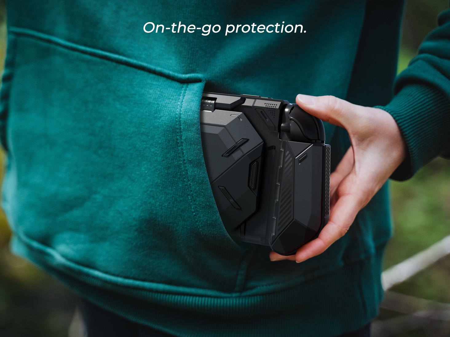 i-Blason Dockable Protective Case for Nintendo Switch 2 (2025) - Foldable JoyCon Holder, Game Card Storage, Ergonomic Uni-Body Grip with Flip Stand & Bumper Cover Portable Controller Accessories