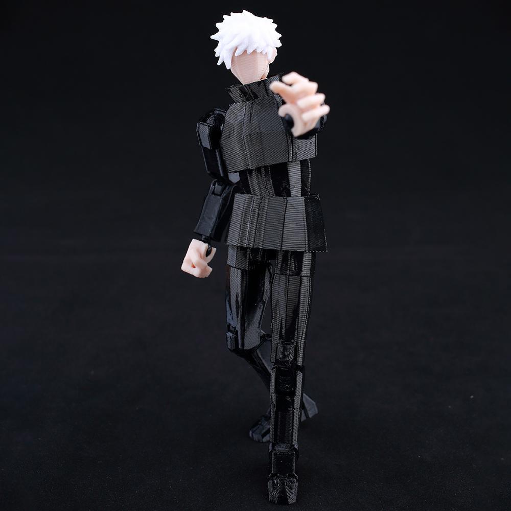 9L 3D Jujutsu Kaisen  Figure Titan 13 Anime Gojo Black Outfit Model Lucky 13 Model Dummy 13 Anime Multi-Jointed Poseable Toys