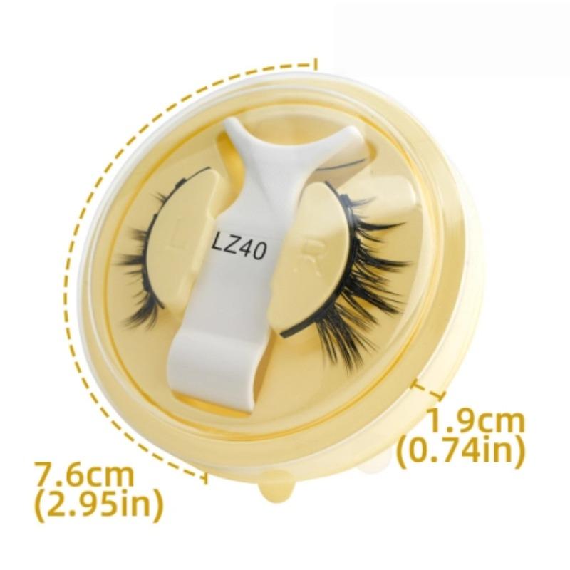 Magnetic Cat Eye False Eyelashes Reusable Waterproof Natural Thick No Glue Needed, Cross Design, Easy Application, Perfect for Daily Wear