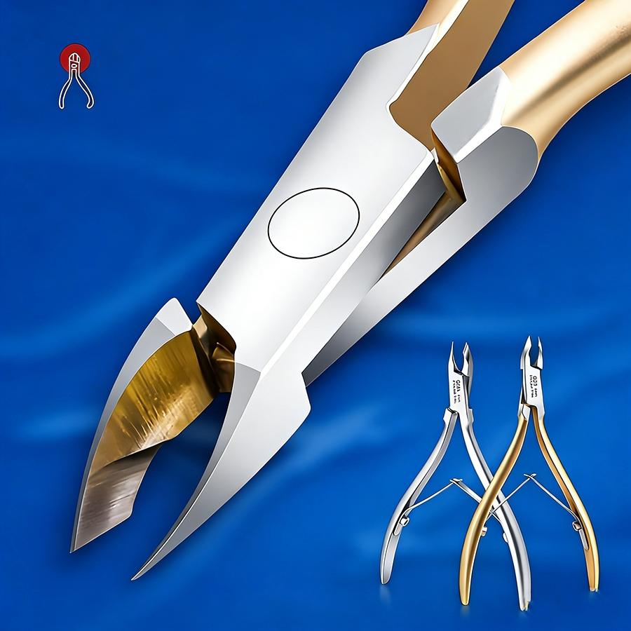 4mm Ultra Sharp Cuticle Nipper, High Quality Metal Stainless Steel Nail Trimmer, Salon Grade Tool for Dead Skin & Hangnail Removal