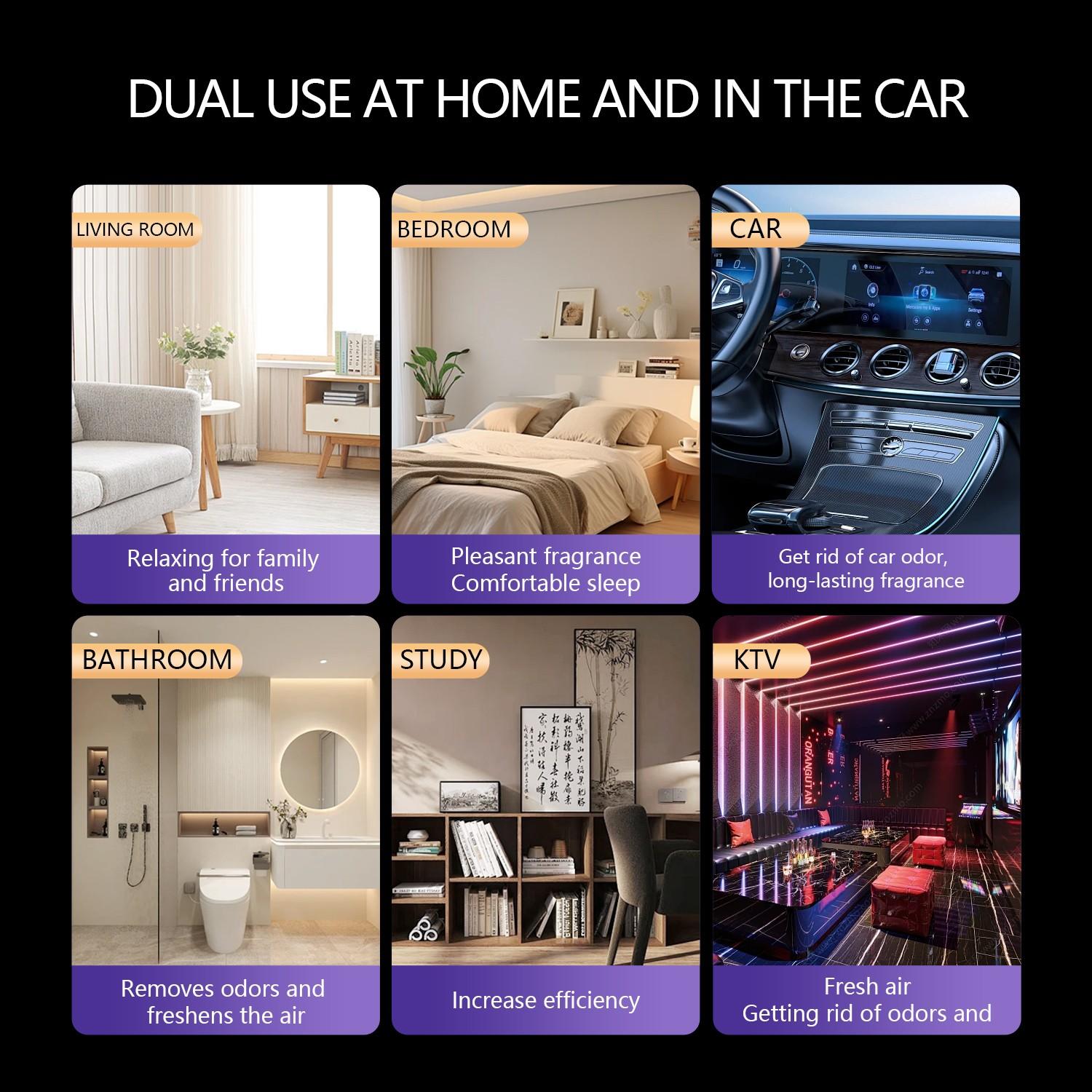 Large Capacity Solid Air Freshener, Long-Lasting Scent, Plant-Based Odor Remover, Car Dashboard Fragrance, Home Use, Lavender Rose Osmanthus