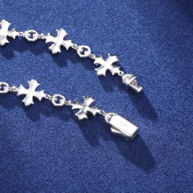 【#N188】S925 Sterling Silver Synthetic Moissanite Necklace for Women Men Hip Hop Jewelry Gift