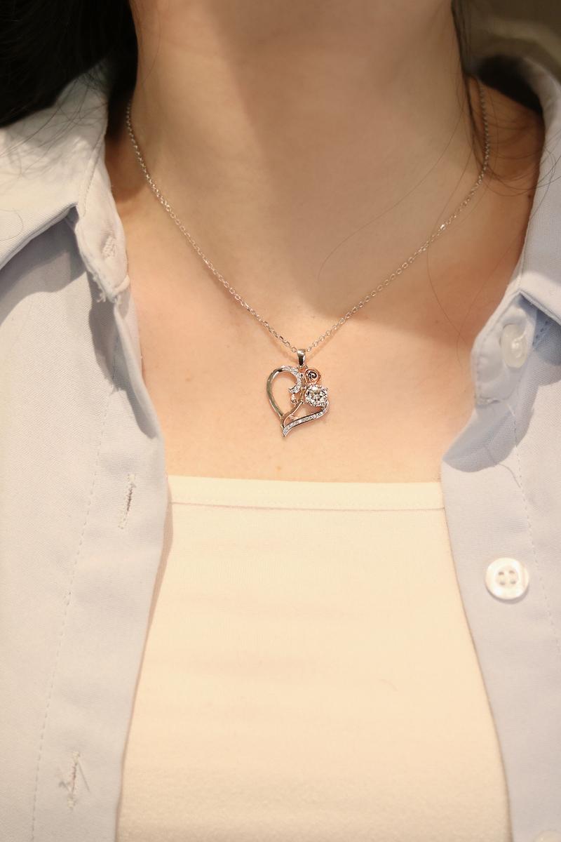 【#468 Gift for Her】Elegant Necklace For Women 925 Sterling Silver Synthetic Moissanite, Birthday Gifts For Wife Mom Girlfriend Grandma