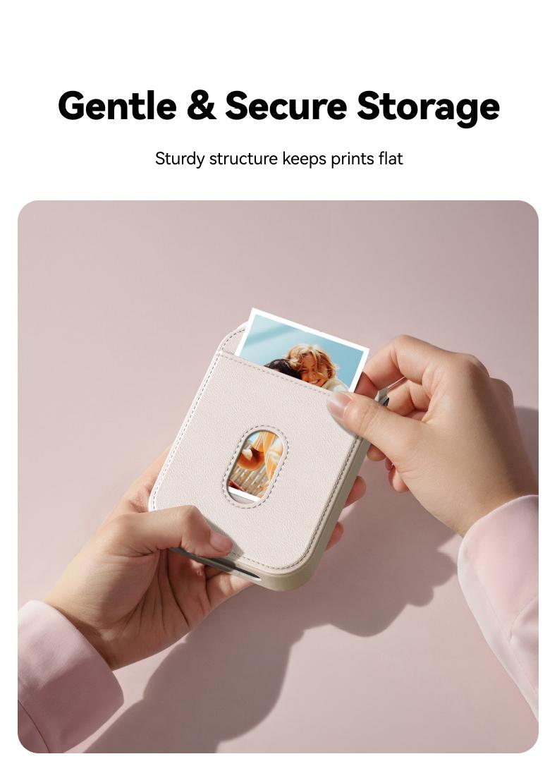 【TikTokShopFallDealsForYou】TELESIN Instant Camera Kit – Bluetooth Pocket Photo Printer with Magnetic Case, ZINK Inkless Printing, Adhesive Photos, Works with Foldable Phones, Perfect On-the-Go Gift for Moms