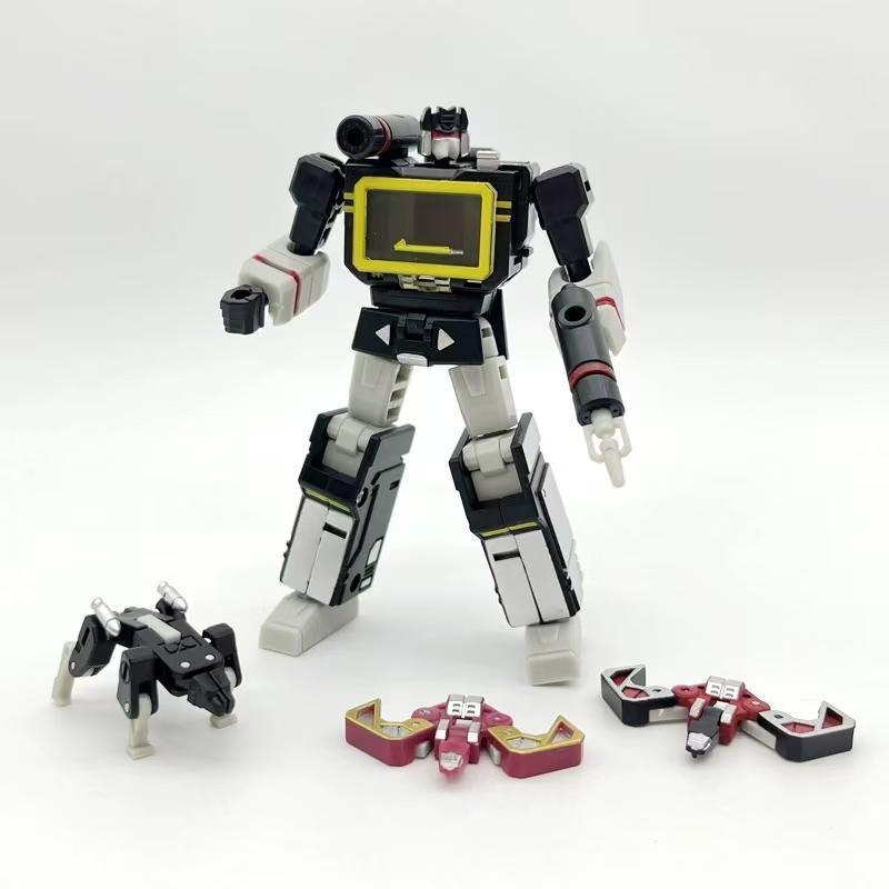 In Stock PT-04 Black Soundwave PT04B Transformation Tape G1 Mini Pocket War KO DX9 Action Figure Robot Toys christmas Kids Gift