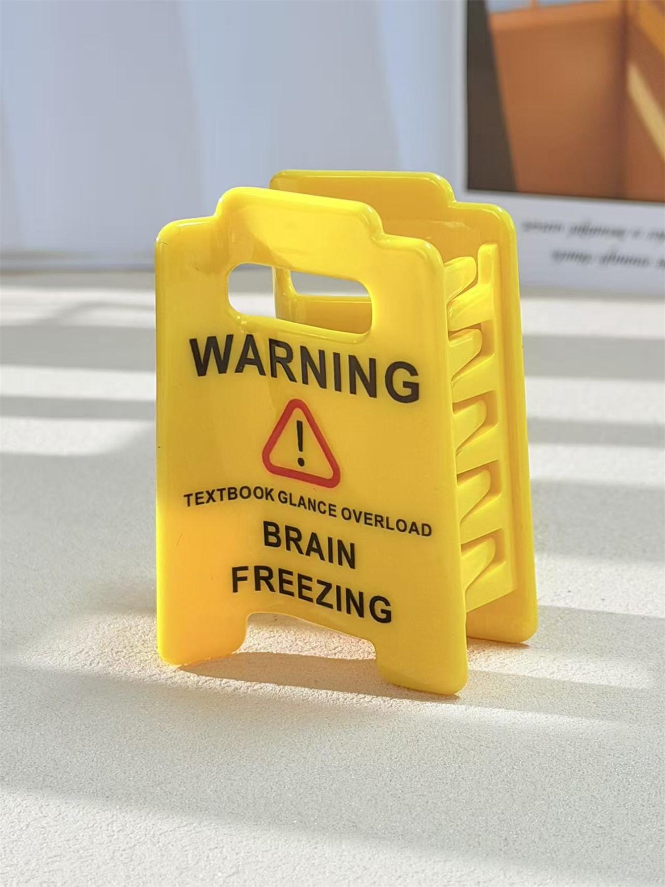 Funny Overstimulated Caution Sign Hair Claw Clip, Unique Design for Women & Girls, Perfect Accessory for Daily Use, Hair Clip Set