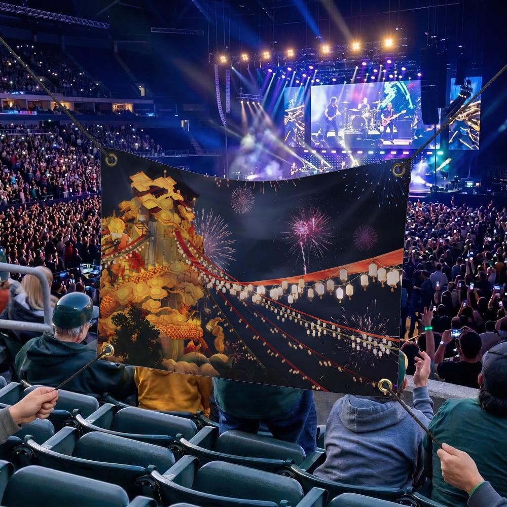 W-Where Winds Meet GAME Flags Multi Size Atmosphere Flag, Cheerleading Hand Pulled Banner, Portable Outdoor Event Flag & Wall Decor for Sports, Parties, Home and Room Decoration