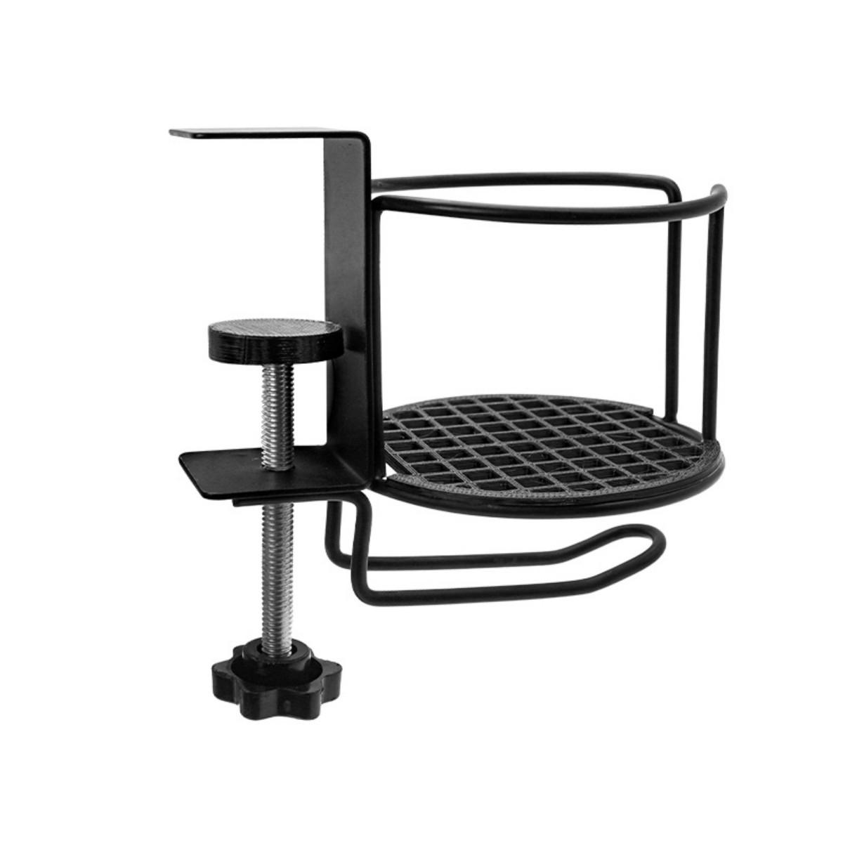 Adjustable Desktop Cup Holder, Adjustable Armrest Stand, 360 Degree Rotating Table Edge Armrest Anti-Fall Cup Holder