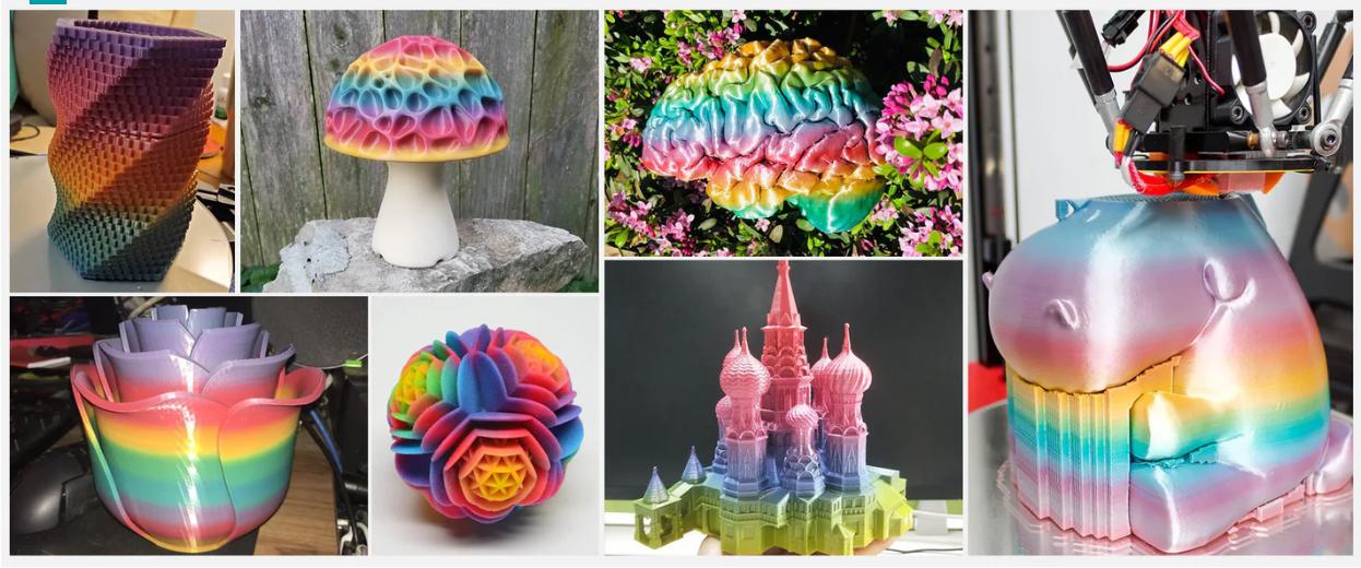 SUNLU Aesthetic Filament | PLA, PETG Series | Silk, Transparent, Rainbow/Multi-Color/Marble/Wood/Glow in the dark | Everything you desire is available