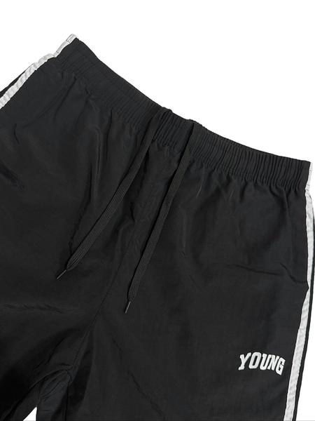 Men's Letter & Striped Print Pockets Pants, Regular Fit Casual Comfy Breathable Pants for Outdoor Daily Wear, Men's Trousers for All Seasons