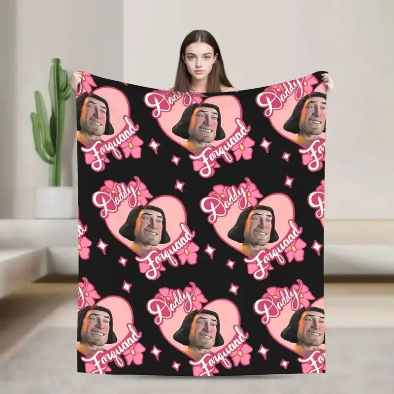Father Farquaad Shreks Blankets Coral Fleece Plush Autumn   Multifunction Soft Throw Blanket for Home Couch Plush Thin Quilt