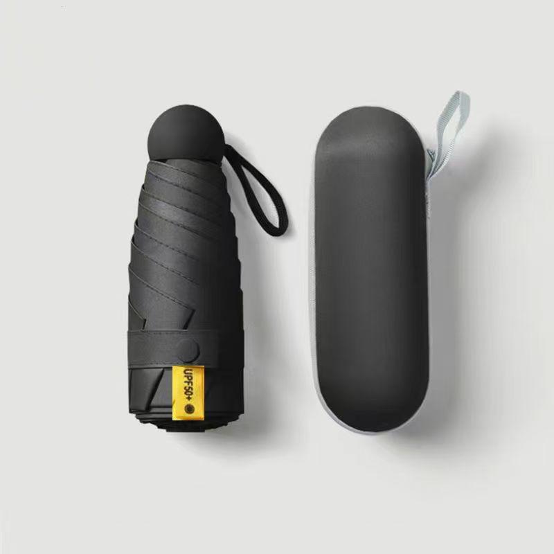 Small parasols umbrella portable pocket umbrella travel portable compact umbrella mini paraguas Very lightweight, suitable for outdoor travel to block sunlight (suitable for one person)