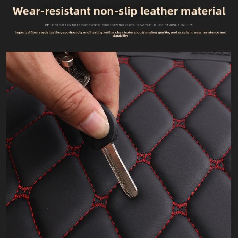 Car floor mats are suitable for Nissan Juke、Pathfinder R51、March、Tiida、Qashqai、d40、Versa、Kicks、Patrol、X Trail T32、Note E12、Teana j32, PU leather car floor mats, wear-resistant and anti slip mats, car interior accessories, not sold in the UK