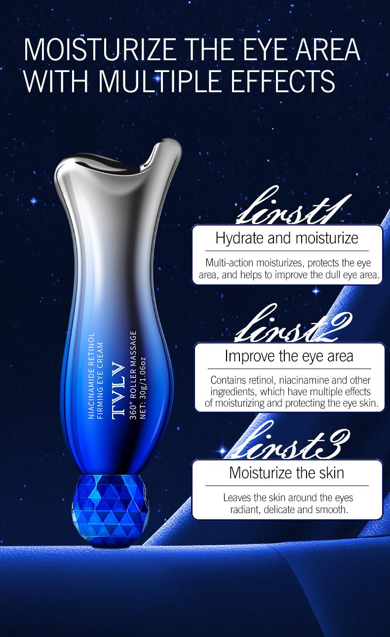Niacinamide Retinol Firming Eye Cream, Moisturizing & Hydrating, Reduces Fine Lines, Tightening Under-Eye Area, Skin Care