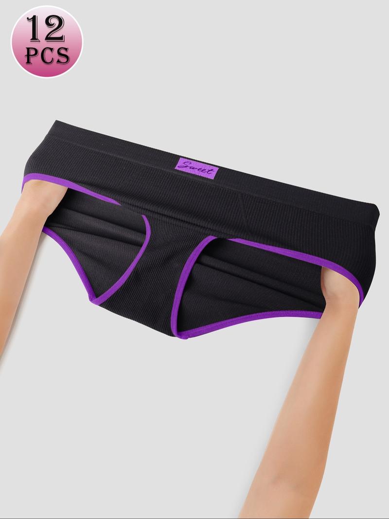 Women's Panty, Casual Soft Comfy Breathable Seamless Knicker for Daily Wear, Underwear for All Seasons, Seamless Panties Set