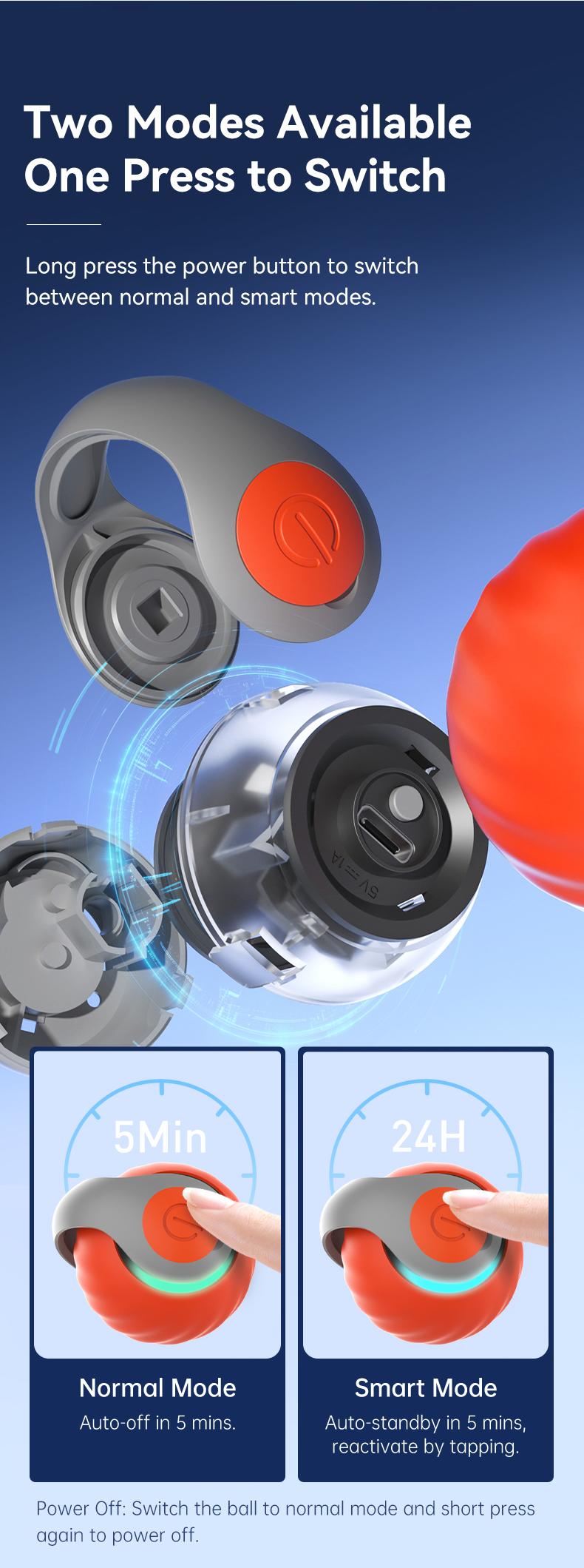 TikTokShopBlackFriday, Petgravity Speedy Sprint Ball Toy for Cat Type-C Rechargeable Interactive Cats Toy, Automatic Cat Teaser Toy, Pet Supplies,Cozyvibes Petlife