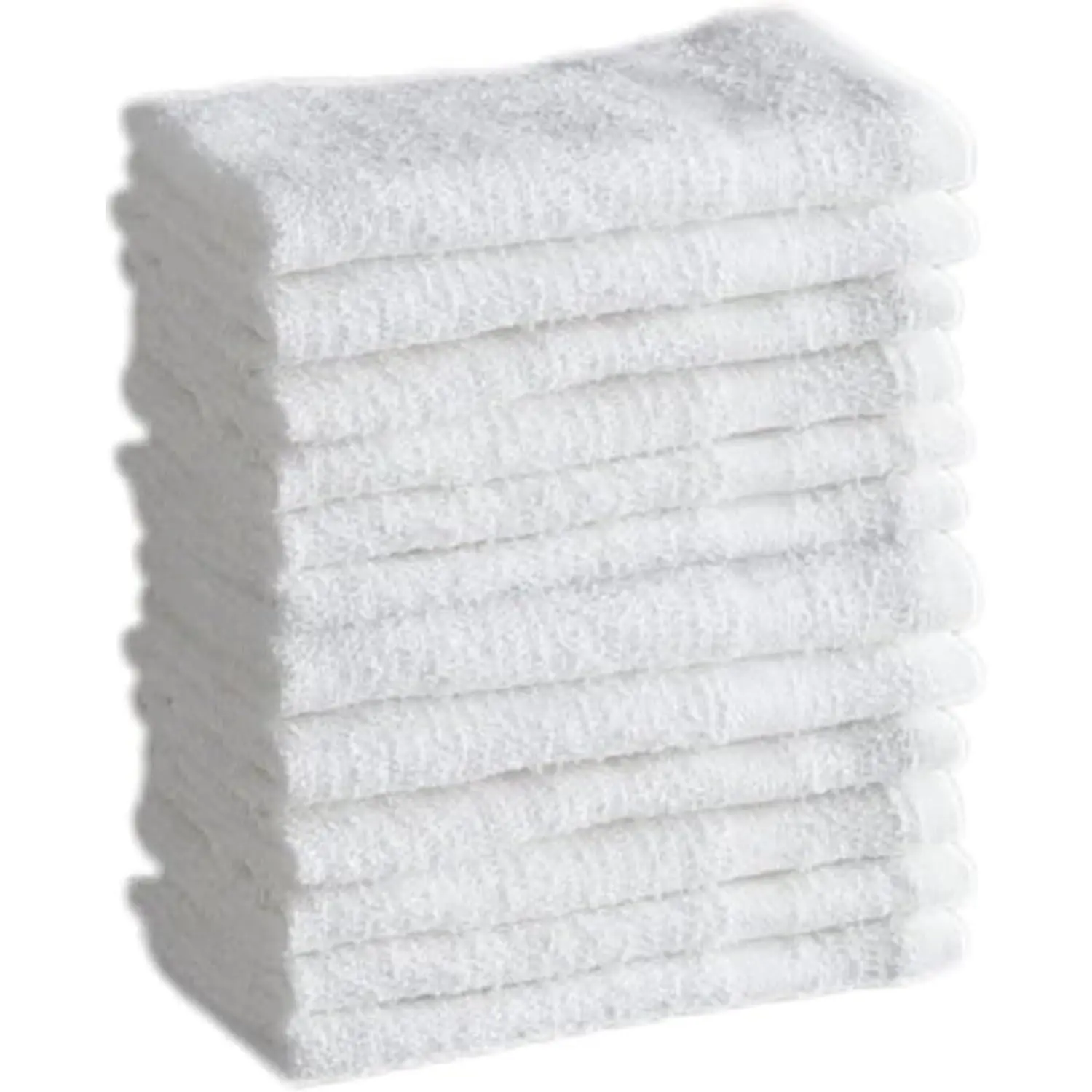 Washcloth Set – Soft, Absorbent  Towels for Bathroom & Gym Use – Durable, , Machine Washable Wash Cloths - White Color, 12x12 Inches, Pack of 12