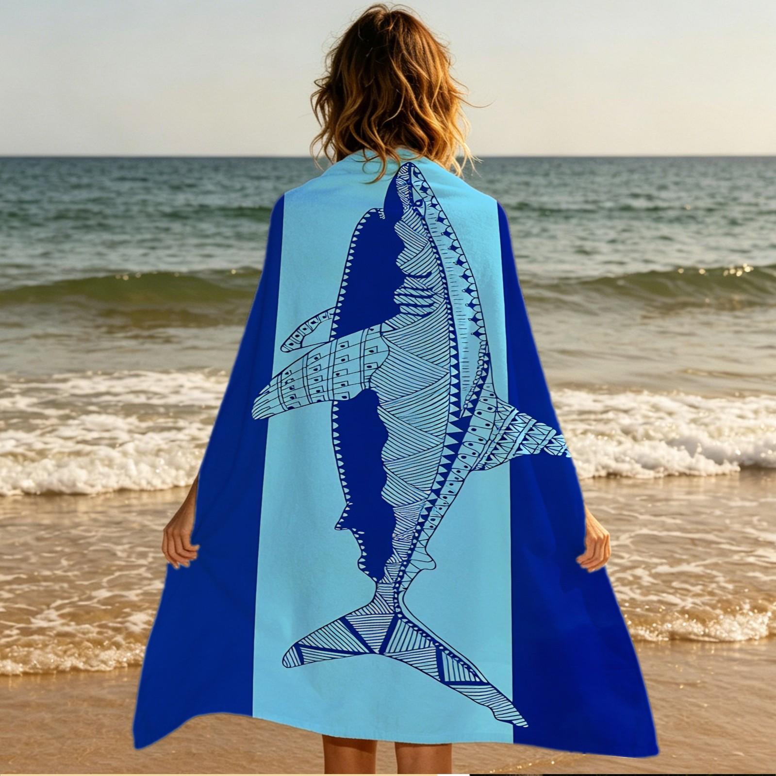 Exotic Tribal‑Style Marine Life Beach Towels, Ethnic‑Style Marine Animal Print Beach Towels, and a Variety of Bohemian‑Patterned Oversized Pool Towels—All Made From Quick‑Drying Microfiber Fabric—to Help You Create a Unique Summer Travel Look