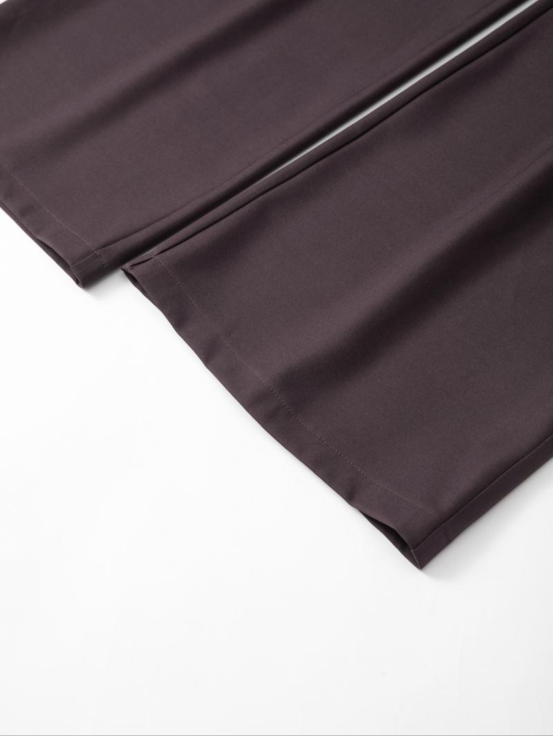 Women's High Waist Elastic Wide Leg Business Casual Pants, All-Season Long Trousers, Comfortable and Stylish Office Wear