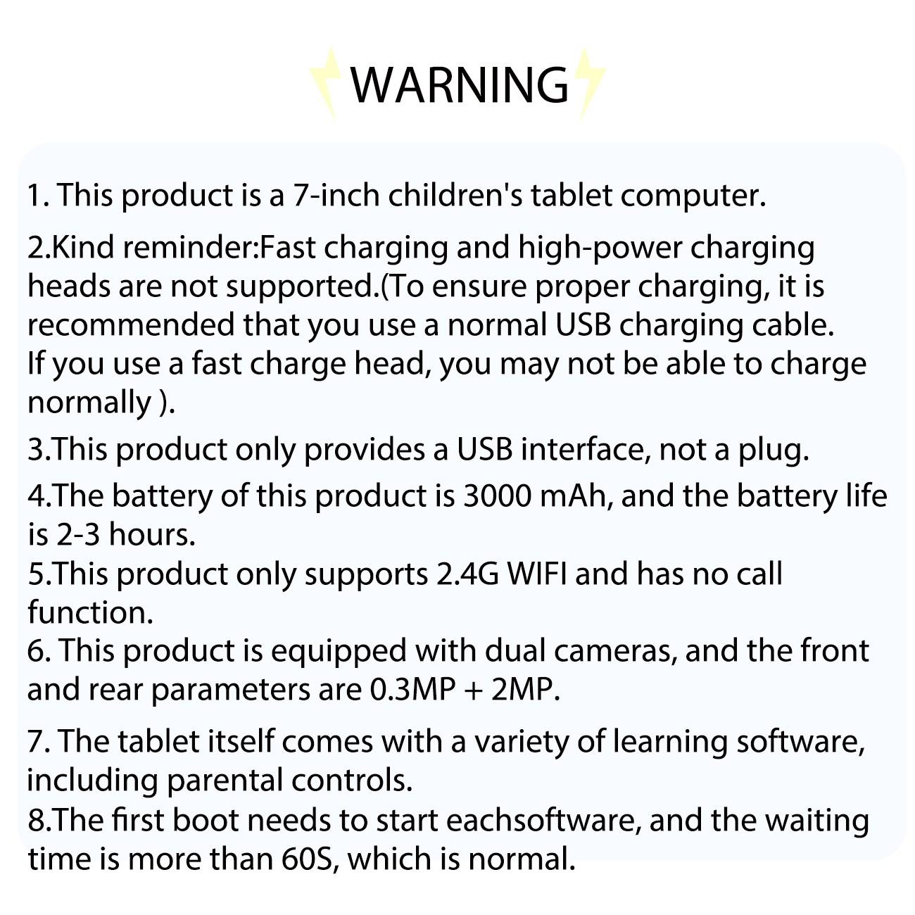 [GiftedInLove] Kids Learning Tablet 7 inch Android 12 Dual Cameras WiFi  Battery Protective Silicone Case Educational Apps Toddler Gifts Stress Relief Case Pink Blue New Year Gift