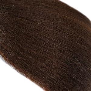 Brown Kinky Straight Bundles Yaki Straight Human Hair Bundles Unprocessed Brazilian Virgin Hair Kinky Straight Human Hair For Black Women
