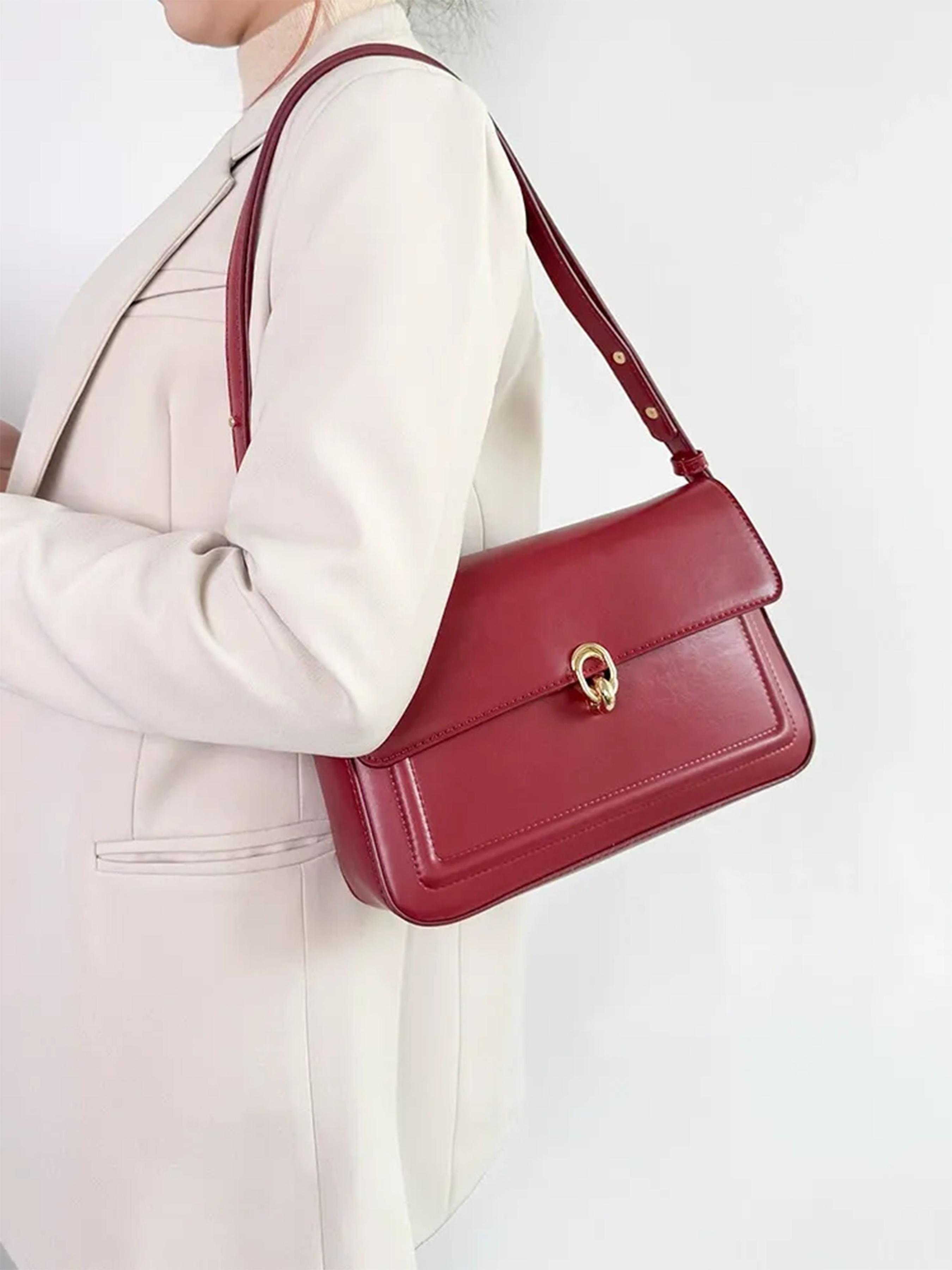 Valentines Day Mini Classic Rectangular Flap Bag, Stylish Shoulder Bag for Everyday Use, Chic Crossbody Design for All Seasons, Pu Leather Crossbody