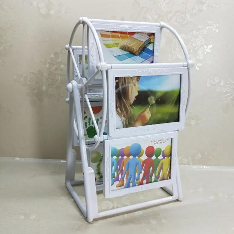 📸 The absolute cutest way to display your photo dumps. Rotating Ferris Wheel Picture Frame | DIY Memory Keepsake, Desktop Photo Holder, Graduation Gift Idea (Photos Not Included)