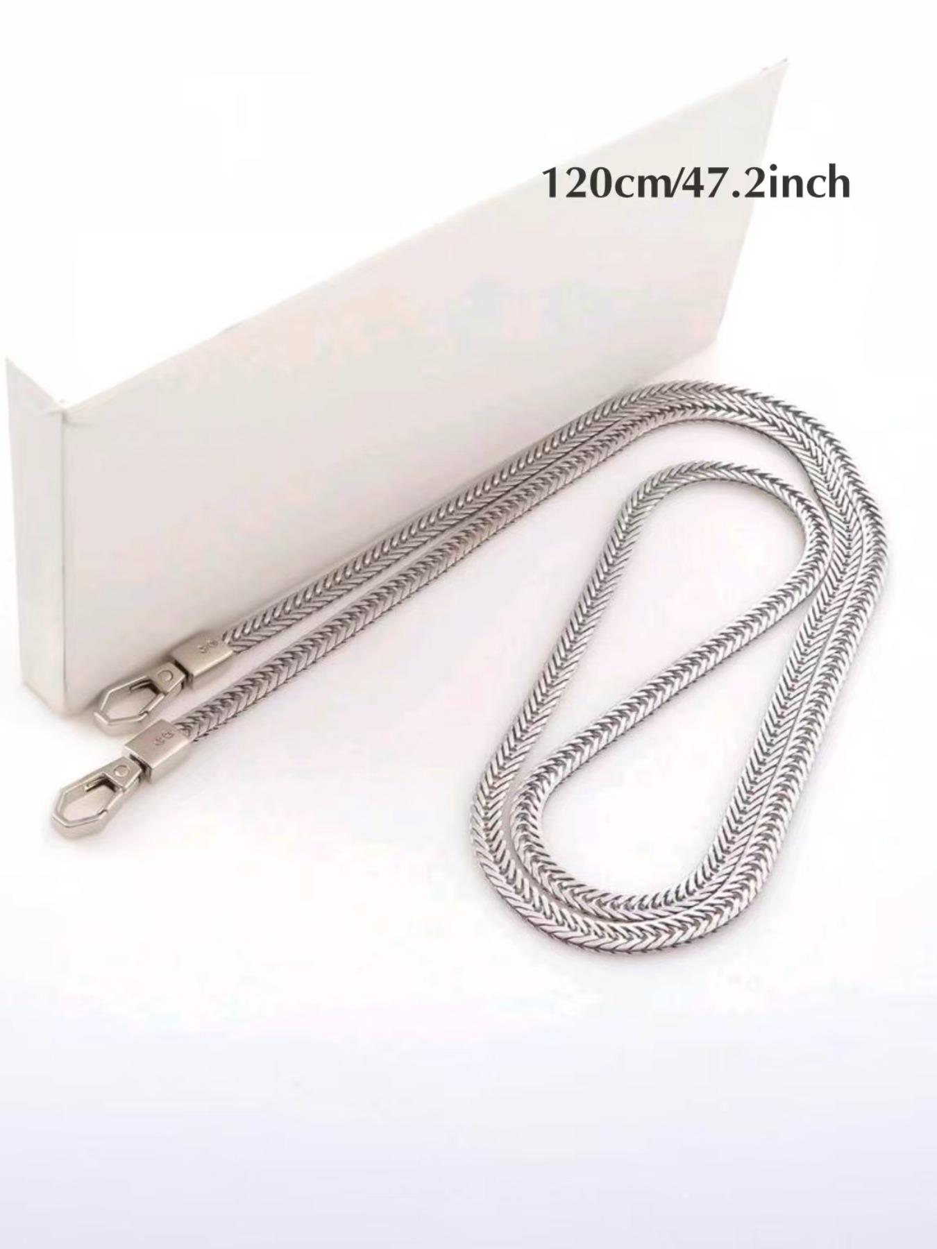 Elegant Handbag Chain,tracolla per borsa，catena per borsa， 2D Flat Iron Strap, Metal Buckle Shoulder Strap, Replaceable Single Shoulder/crossbody Strap, DIY Wallet Making