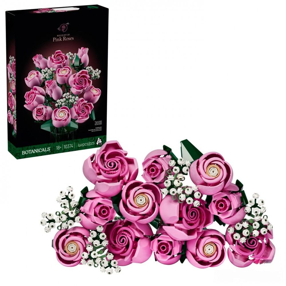 822PCS Pink Roses Flower Building Blocks Rose Bouquet Building Kit Artificial Flowers Building Set Botanical Collection Building Blocks Home Decor Flower Brick Set  Bouquet Building Blocks Set Valentine's Day Gift, Mother's Day Gift, Birthday Gift for Her