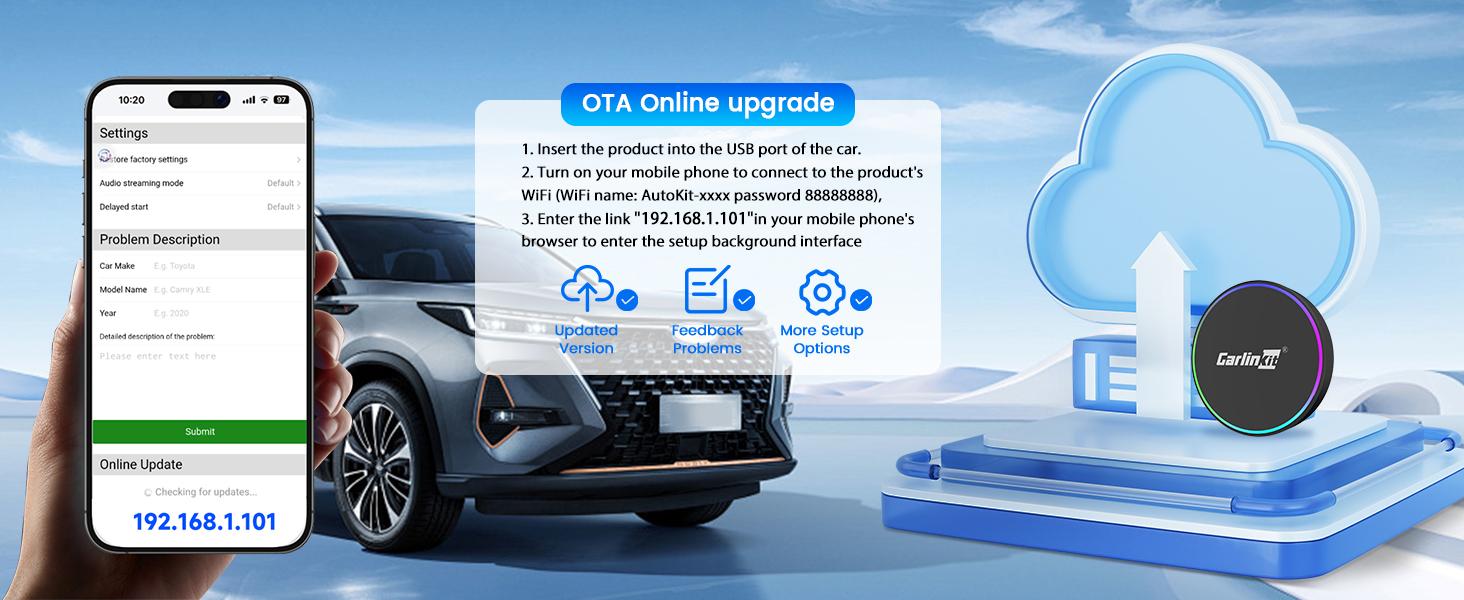 【TikTokShopBlackFriday】CarPlay TV adapter CarlinKit car play with netflix wireless carplay/Android auto • CarPlay Screen Upgrade HDMI• Netflix YouTube Fire TV in Car