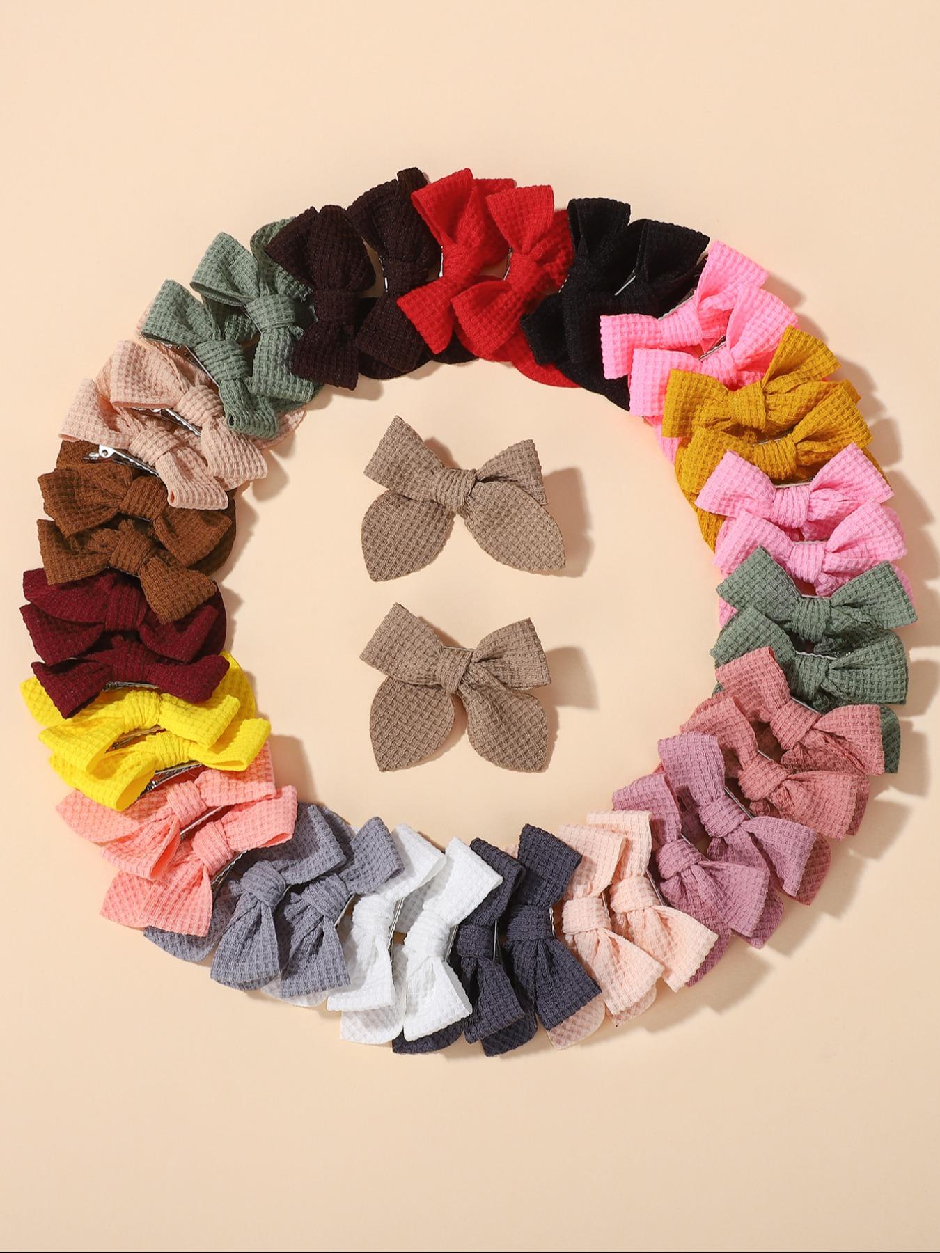 40 Piece Random Moonglow Color Tail Butterfly Hair Clips, Super Cute Clips, Girls' Fashion Classic Versatile Hair Accessories, Stylish and Durable, Hair Clip Set, Hair Decor