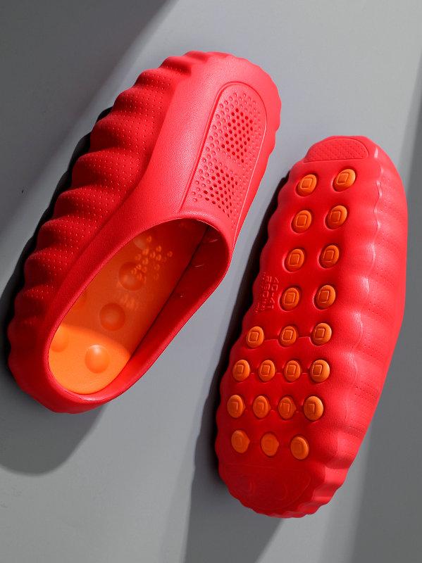 Unisex Sport Massage Slide Sandals for Post-Workout - Foot Massage Nubs, Non-Slip Sports Outsole, Breathable Mesh Upper, Waterproof EVA Material - Perfect for Gym, Post-Workout Relaxation, Poolside & Locker Room - Comfortable Athletic Slippers