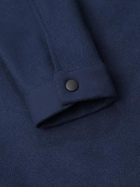 Men's Simple Woolen Jacket Coat, Fashion Casual Fitted Design, Suitable for Work or Outing, Lightweight Outerwear, Enhance Your Wardrobe Taste