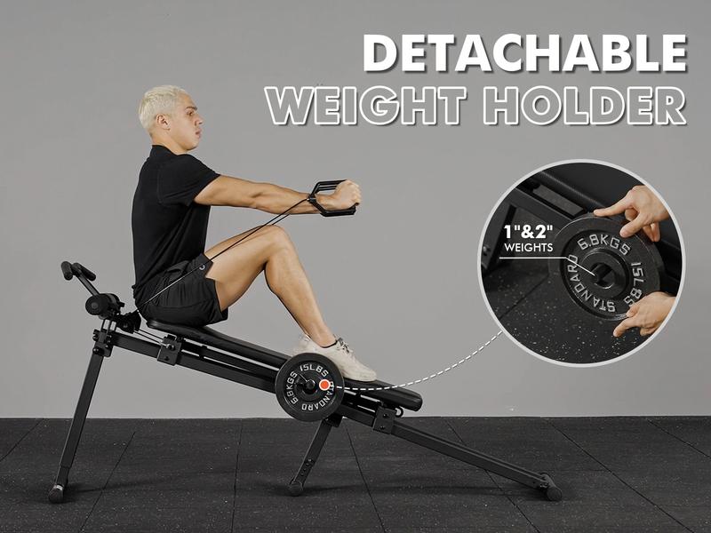 Total Home Gym with Detachable Footplate,Swing Attachment and Weight Holder,Versatile Total Body Training Machine for Home Gym Workout