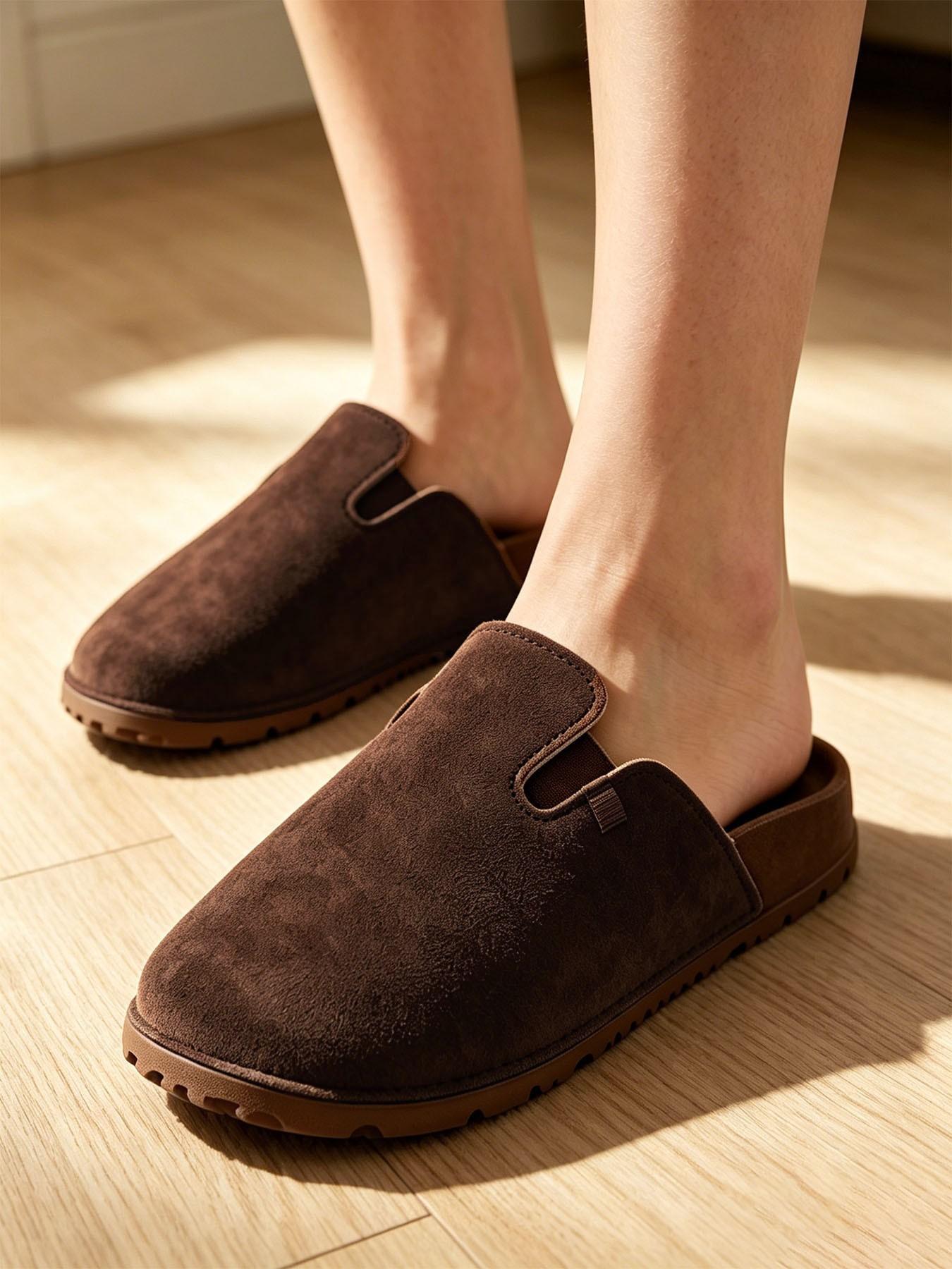 Women's Open Toe Slippers, Summer Slides, Solid Color Eva Flatform, Casual Medium Width, All Seasons, Home & Outdoors, 4 Colors Available