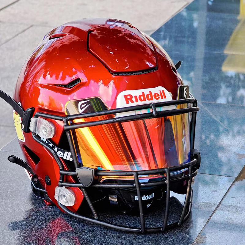 Football Visor, visor for helmet football,football accessories,football gear,REVO chrome color process,Flat Lens Technology,Anti-glare and UV protection,Fits Youth and Adult Football Helmets Football Visor, visor for helmet football,football accessories,football gear,REVO chrome color process,Flat Lens Technology,Anti-glare and UV protection,Fits Youth and Adult Football Helmets