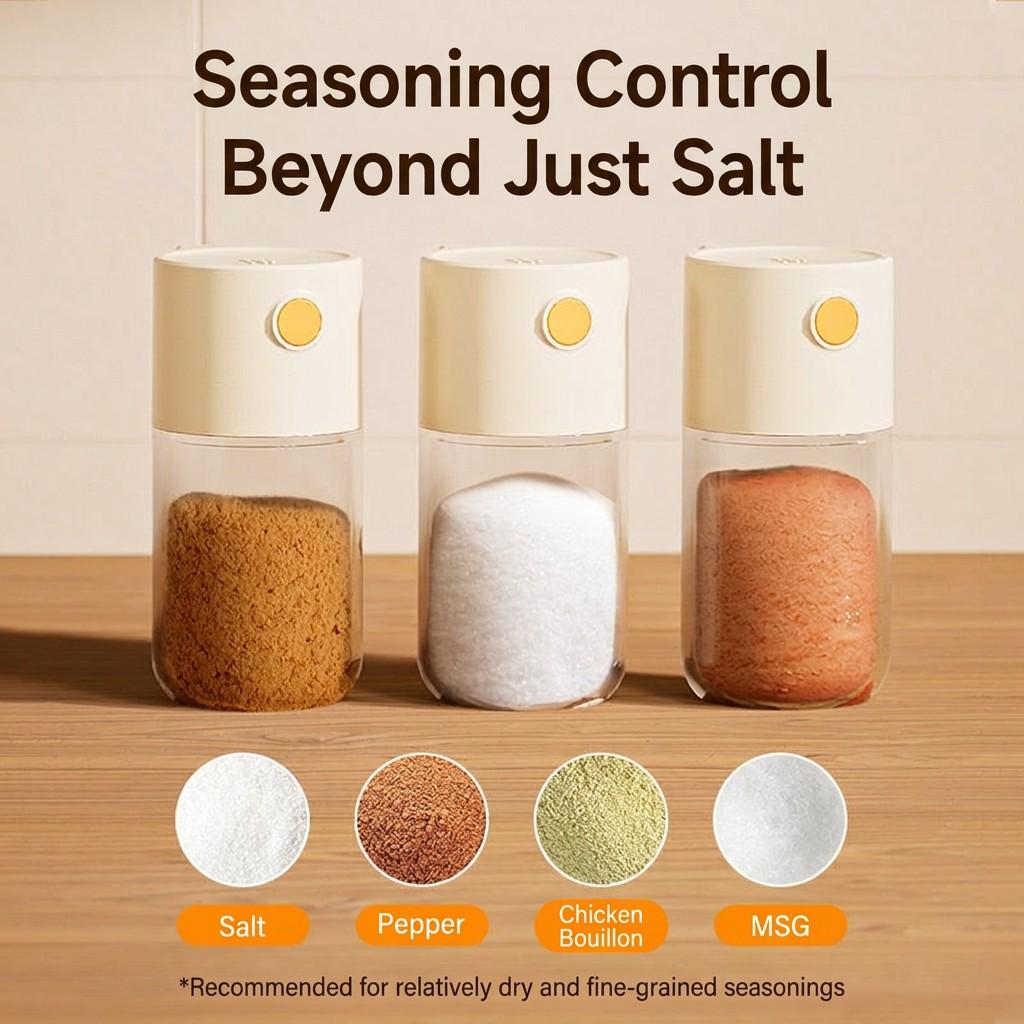 Quantitative Salt Dispenser, Sealed Moisture-Proof Seasoning Container, Ideal for Kitchen Use, Durable and Practical Design