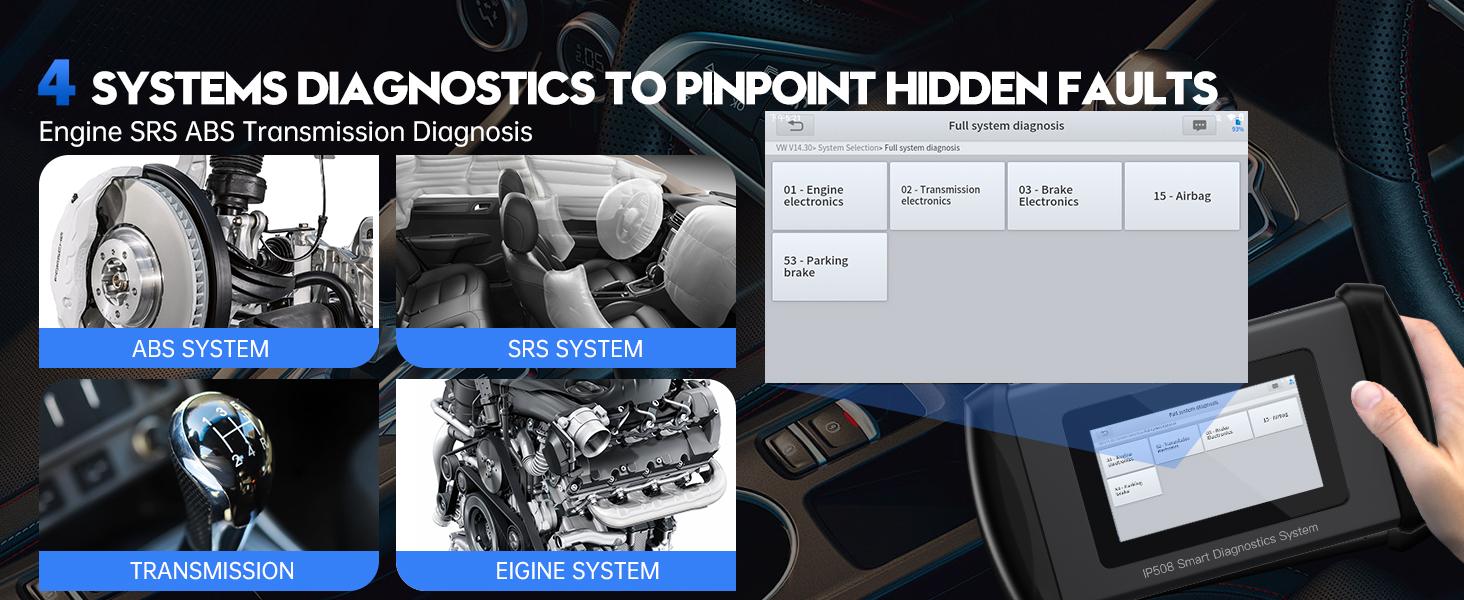 XTOOL InPlus IP508 OBD2 Scanner 6 Reset Services + ABS Bleeding Android 10.0 & CAN FD Free Lifetime Updates XTOOL InPlus IP508 OBD2 Scanner 6 Reset Services + ABS Bleeding Android 10.0 & CAN FD Free Lifetime Updates