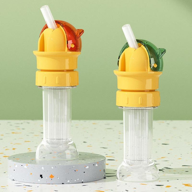 Kids' Water Bottle Spout Adapter Cap with Straw, Water Bottle Spout Adapter, Universally Compatible with Juice and Water Bottles, Portable Juice and Water Bottle Straw Cap, Leak-Proof Straw Cap, Suitable for Toddlers and Children, Beverage Accessory.