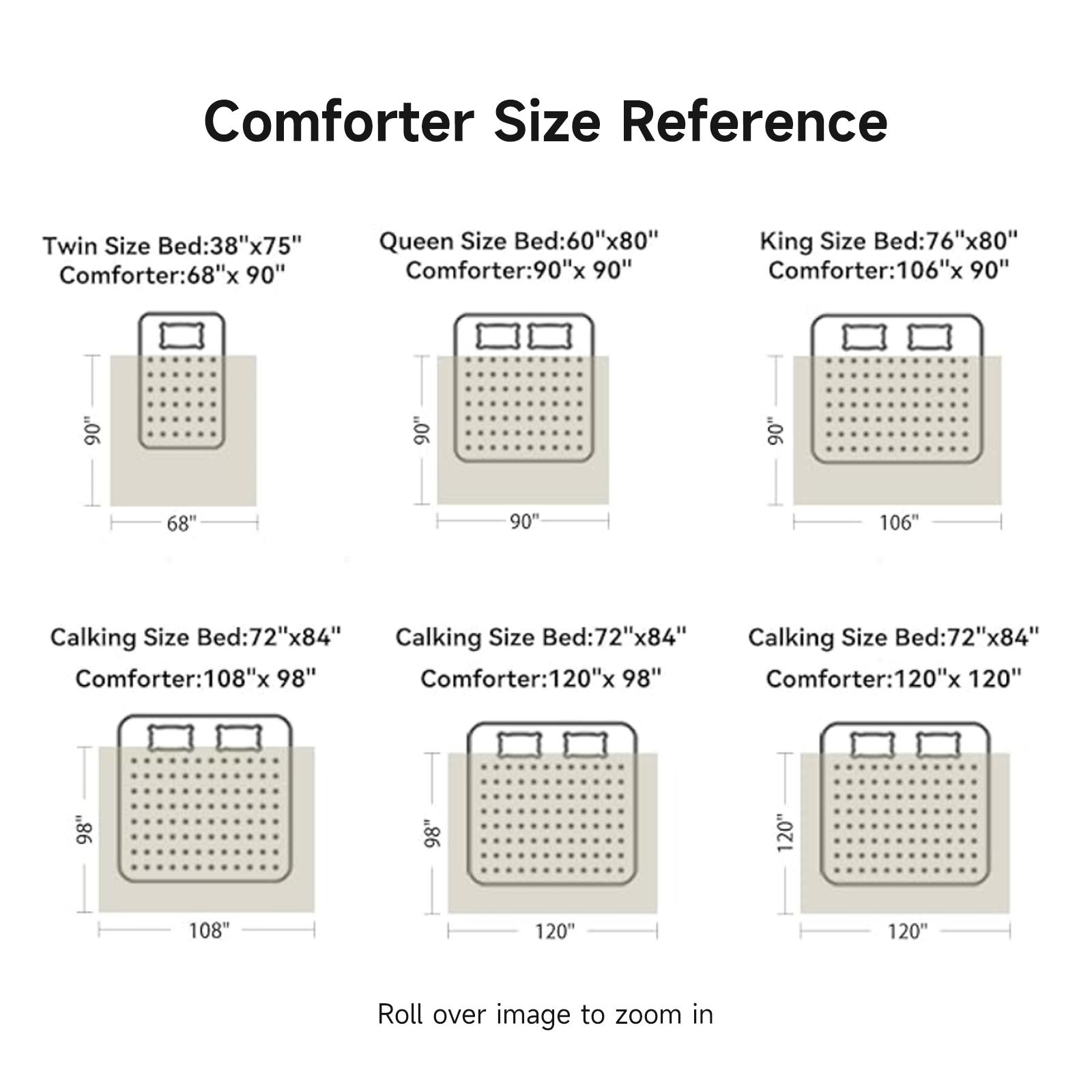 VIZIM All Season Comforter, OEKO-TEX Certified Down Alternative Bedding with 300GSM Soft Filling, Durable Shell, Twin Full Queen King Sizes, Machine Washable & Tumble Dry